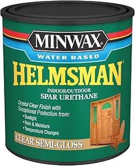 630510444 Water Based Helmsman Spar Urethane, quart, Semi-Gloss