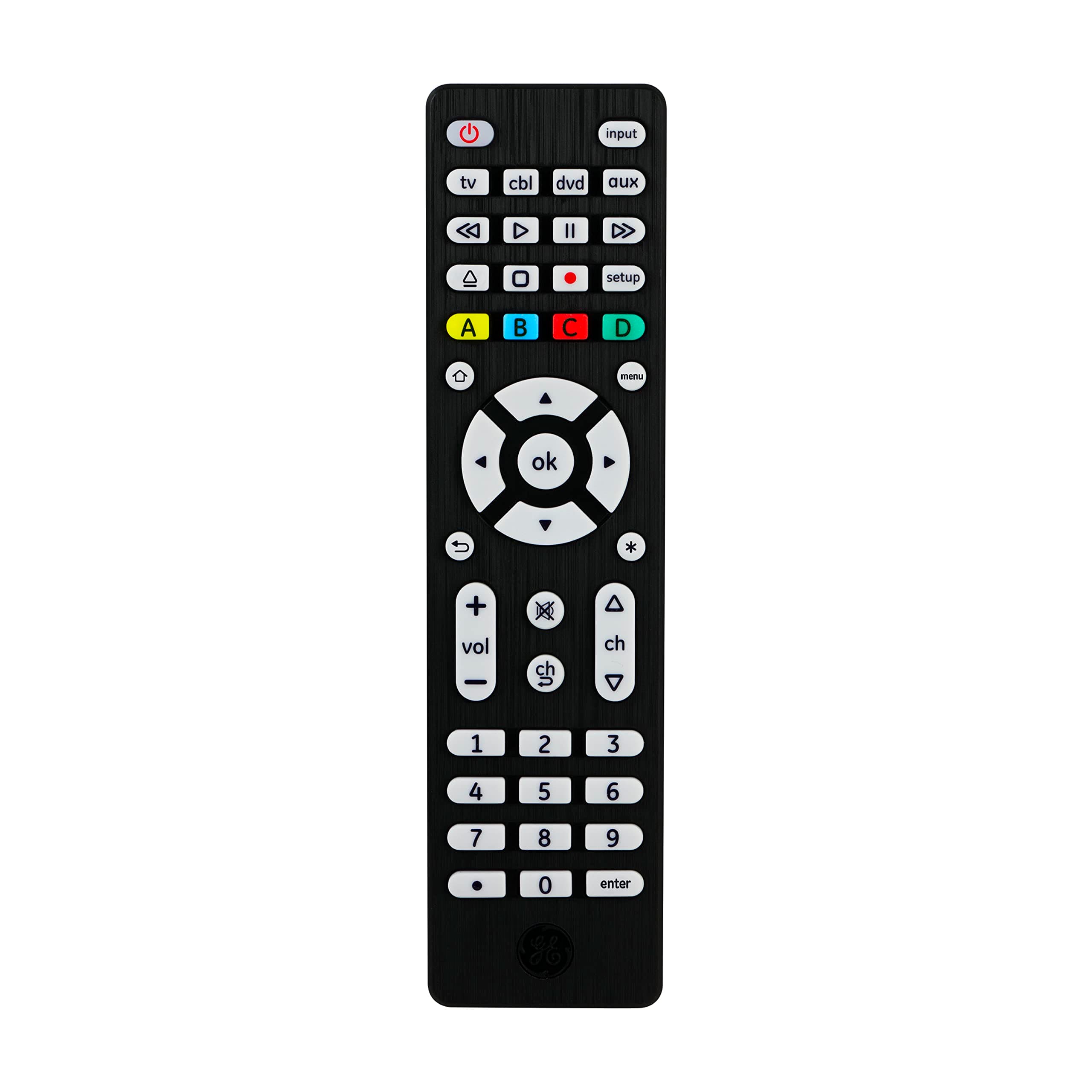 Black GE Universal Remote Control
