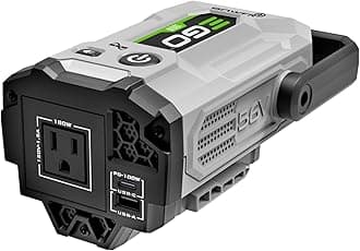 EGO Power+ PAD1800 Nexus Escape 180W Inverter with Pure Sine Wave, USB A/C Included, Battery and Charger Not Included