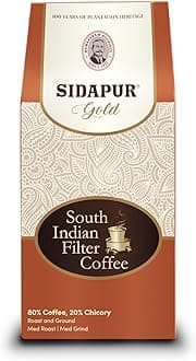 Sidapur - South Indian Filter Coffee Packet|Roasted & Ground|80% Coffee, 20% Chicory (500g)