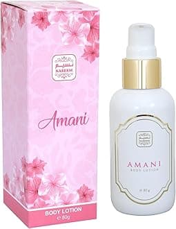 Naseem Amani Body Lotion 80gm - Luxury Eau De Parfum for Men & Women - Deep Hydration, Skin Softening, Moisturizing, Long-Lasting Formula, Nourishing & Gentle for All Skin Types