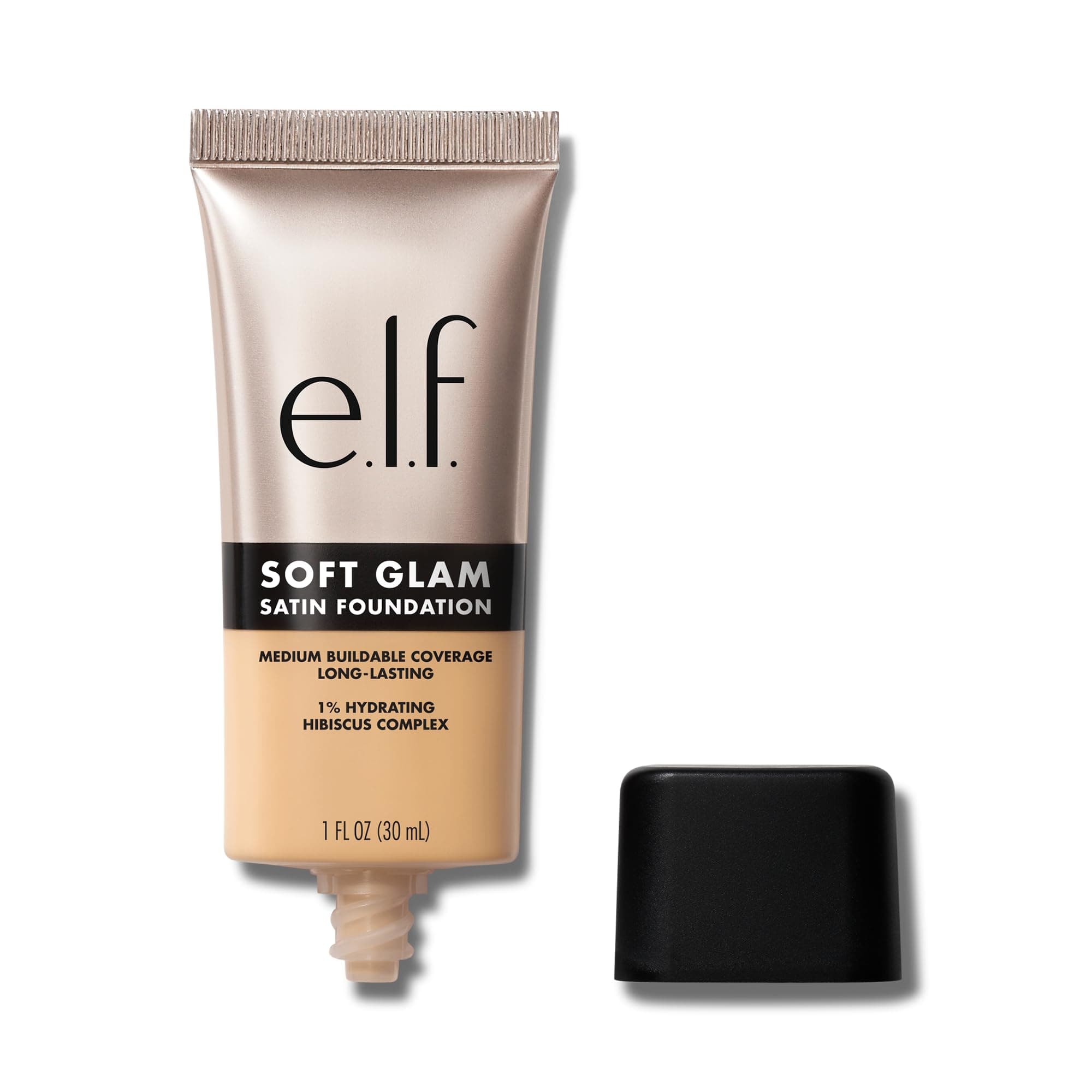 Soft Glam Foundation, Medium Coverage, Long-Lasting & Buildable Foundation For A Smooth, Satin Finish, Vegan & Cruelty-Free, 24 Light Warm