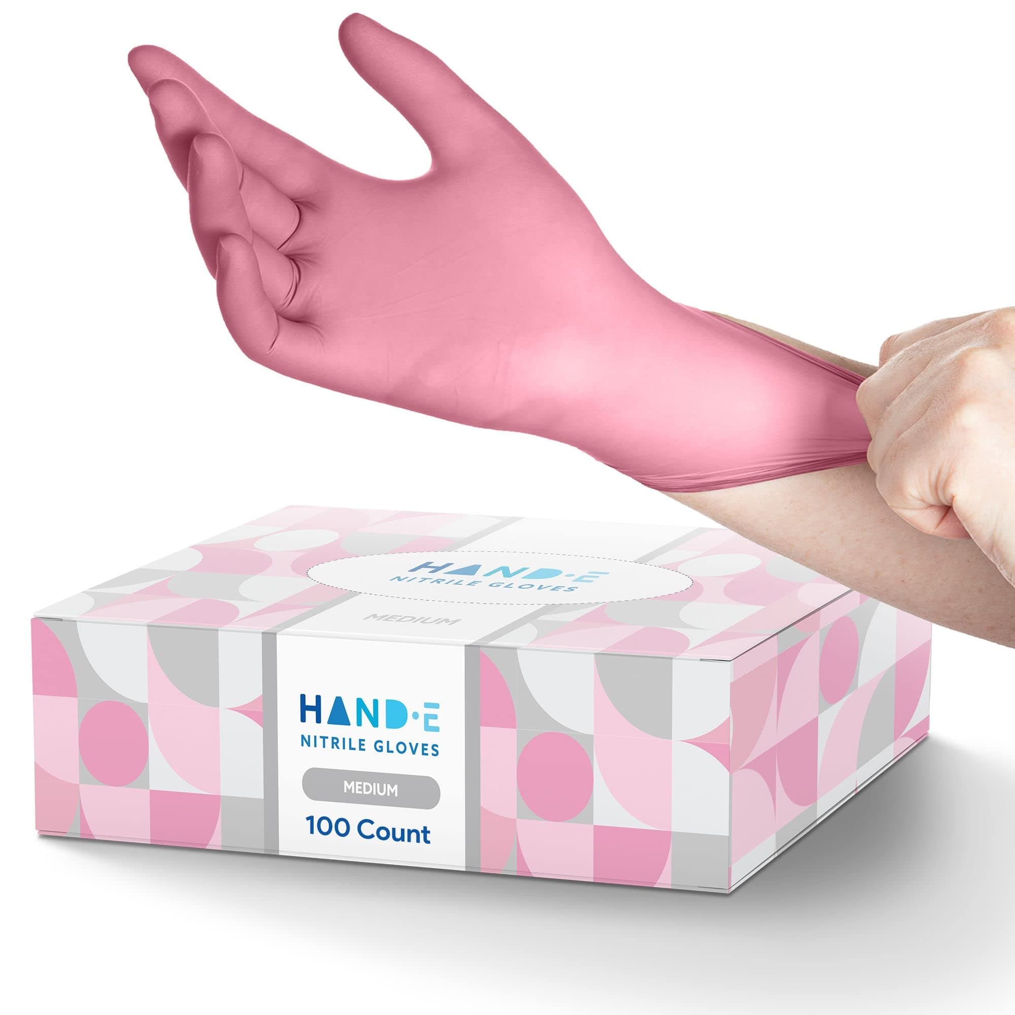 Pink Nitrile Gloves