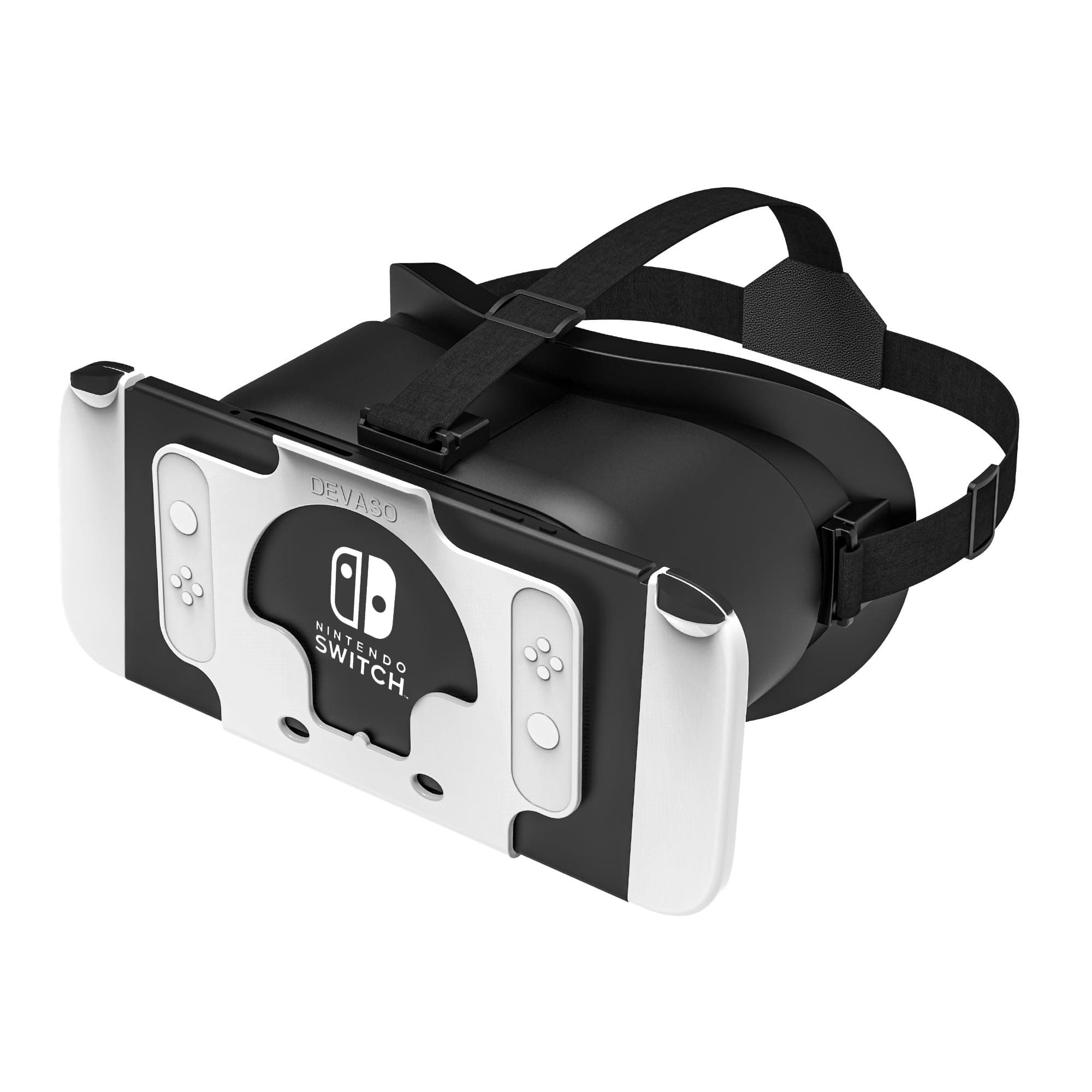 DEVASO Upgraded VR Headset for Nintendo Switch, Switch OLED Model, Virtual Reality Glasses with Adjustable HD Lenses and Comfortable Head Strap, Labo VR Kit 3D Goggles Accessory