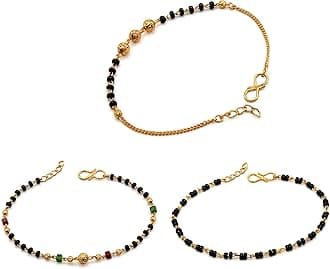 JHBGold Plated Hand Bracelet Combo For Women