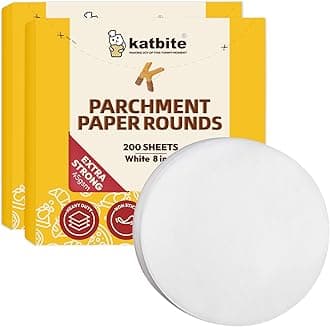 Katbite Parchment Rounds - 500, 8 Inch, 4ââ‚¬Â5ââ‚¬Â6ââ‚¬Â9ââ‚¬Â10ââ‚¬Â12ââ‚¬Â Parchment Paper Rounds Available, Uses for Cake Baking, Air Fryer Liners