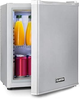 KLARSTEIN Mini Fridge for Bedrooms, Food, Drinks, Beer & Skincare Fridge Cooler, 23L Table Top Fridge w/Adjustable Shelves, Quiet & Small For Home & Office