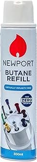 Newport Gas For Lighters - 300ml Newport Gas Compatible with All Lighters | BBQ, Candle, Camping, Gas, Kitchen, Cooking Lighter