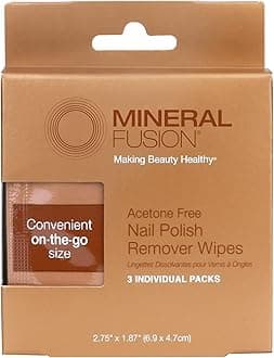 Mineral Fusion Nail Polish Remover, Acetone-Free & Non Drying for Regular & Shellac Nail Polishes, 6 Ounce