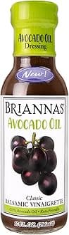 BRIANNAS - Avocado Oil Balsamic Vinaigrette Dressing - Nutrient Rich, Keto Friendly, Vegan Salad Dressing made with 100% Avocado Oil - 10 oz. Bottle