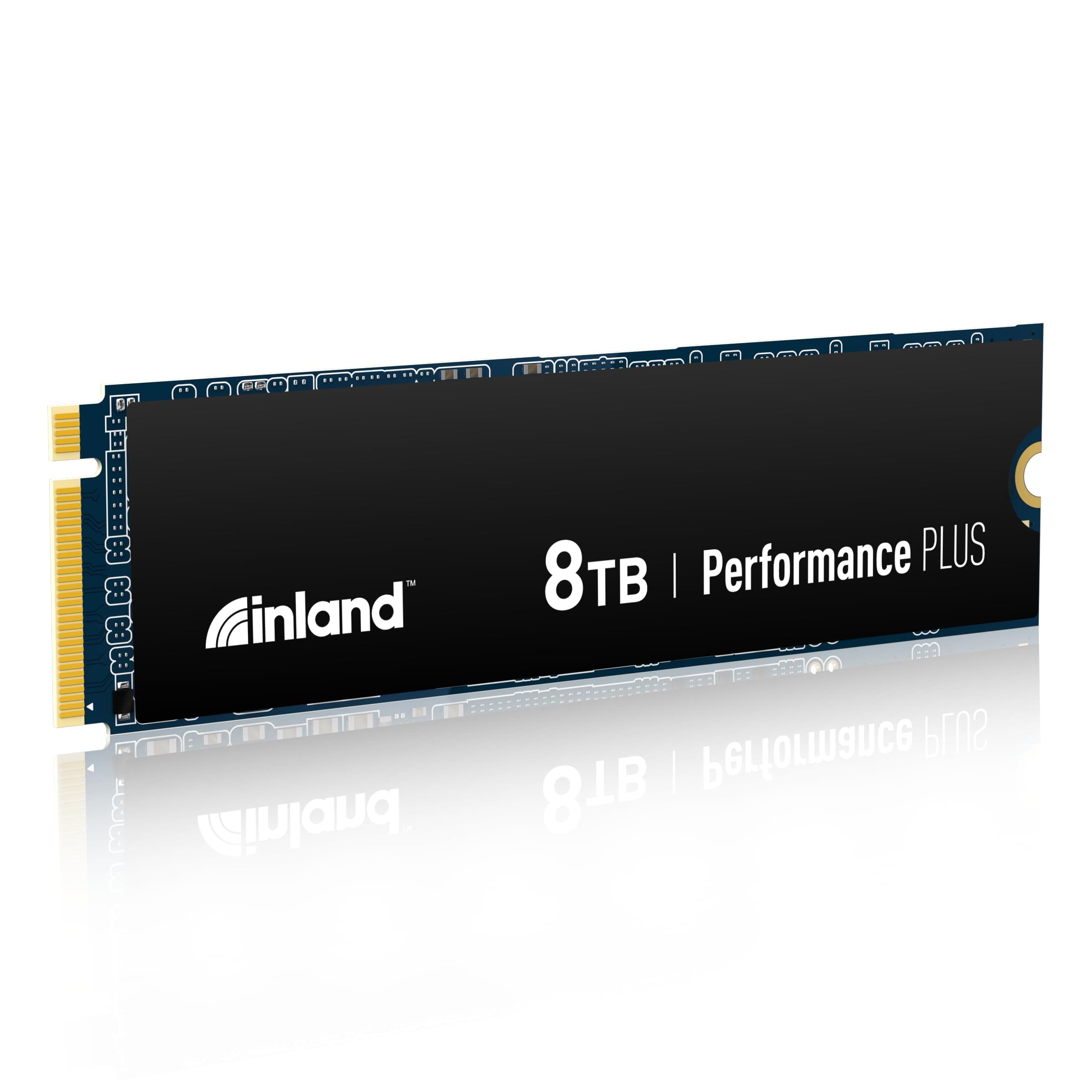 INLAND 8TB Performance Plus NVMe Internal Gaming SSD Solid State Drive - Gen4 PCIe, M.2 2280, DRAM Cache, 176-Layer TLC 3D NAND Flash, Up to 7000MB/s