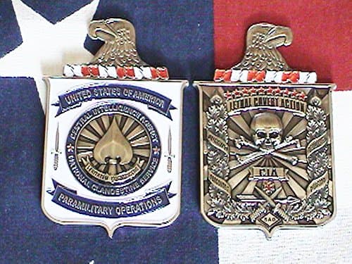 C.I.A. Paramilitary Operations Group, Lethal Covert Action Coin 3"x 1 3/4" 3Dimensional
