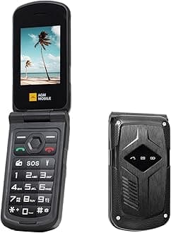 M10 Rugged Basic Flip Phone, 4G Feature Cell Phone, Simple Mobile Phones, Waterproof & Drop-Proof, Pocket-Sized, SOS Button, Speed Dial, 98dB Speaker, Large Fonts & Big Buttons, for T-Mobile ONLY