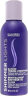 Clairol Professional Shimmer Lights Purple Conditioner | Neutralizes Brass & Yellow Tones | For Blonde, Silver, Gray & Highlighted Hair