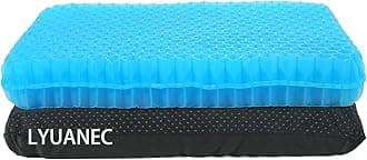 Gel Seat Cushion for Long Sitting, (2.4 Inch Extra Thick) Soft＆Breathable Gel Cushion for Sitting, Thick Gel Seat Cushion for Car, Egg Crate Cushion for Hip Pain, None Pressure Point Chair Cushion