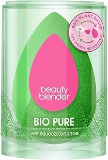 BeautyBlender Bio Pure Egg Latex-Free Sponge Flawless for Liquid Foundation Cream Powder, 1 Piece