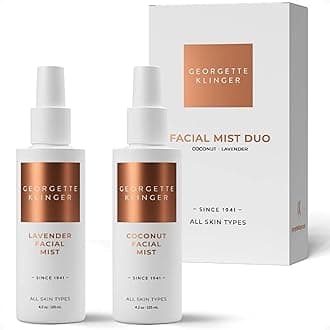 Georgette Klinger Coconut & Lavender Facial Mist Duo Makeup Setting Spray Gift Set for All Skin Types Skin Care - 4.2 oz