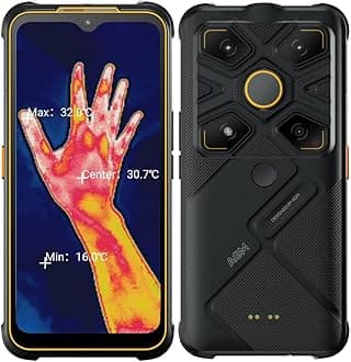 Glory G1S Rugged Smartphone (2023), Rugged Phone, Rugged Smartphone Unlocked 5G Top Thermal Camera, Snapdragon 480 Refresh Rate 25 FPS IP68/IP69K Waterproof Phone 6.53" FHD+ 8G+128G, Night Vision