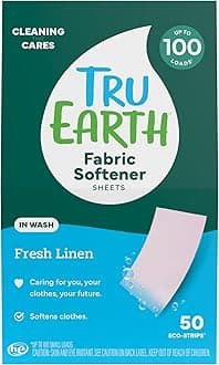 Fabric Softener Sheets | Alternative to Fabric Softener Liquid and Pods | 50 Sheets | Fresh Linen