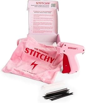 Stitchy No-Sew Hemming Tool- Easy, Portable, Professional-Grade Tagging Gun for Quick, Temporary Hems on Pants, Skirts, Dresses, and Sleeves