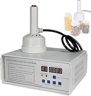 HCLSHOP Induction Sealing Machine Bottle Cap Sealer for Aluminum Foil,Electromagnetic Induction Sealer for Bottle Diameter 20-85mm Plastic Glass Bottles