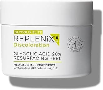 Replenix Glycolic Acid Resurfacing Skin Peel, Medical-Grade Facial Peeling Pads for Discoloration & Acne (60 ct.)