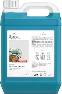 Shatras Liquid Detergent 5 Liter | Laundry Liquid For Fabric Care | Suitable For Top-Load And Front Load Machine And Hand Wash | Concentrated Laundry Detergent (5 liters)