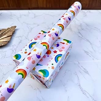LA TROVE Colourful Gift Wrapping Paper Sheet For Gift Packing|Gift Wrap Roll, Gift Papers Sheets, Gift Cover Wrapping Paper(Unicorn, Pack 0F 5),Multi