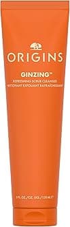 Origins GinZing Gentle Exfoliating Cleanser | Visibly Refines Pores & Brightens | With Caffeine, Ginseng & Jojoba Beads, 150 ml