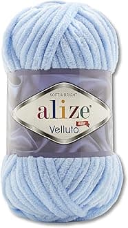 100 g Alize Velluto Wool in 30 Selection (218 | Baby Blue)
