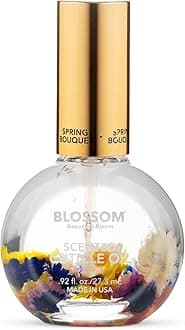 Blossom Cuticle Oil for Nails, Hydrating, Moisturizing, Scented Nail Oil Cuticle Care, Infused with Real Flowers, Made in USA, 0.92 fl. oz, Spring Bouquet