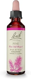 Bach Original Flower Remedies, Pine - Have Self-Respect - Natural Homeopathic Flower Essence for Emotional Balance - Vegan, Gluten Free, Sugar Free - 20mL Dropper