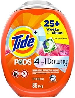 PODS with Downy, Liquid Laundry Detergent Pacs, April Fresh, 85 count