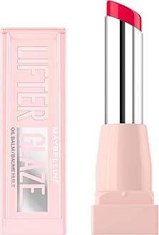 Maybelline New York Lifter Glaze High Shine Lip Oil Balm, Sheer Pink Plumping Gloss with Hyaluronic Acid, Non-Sticky 24HR Hydrating Lip Treatment, Shade: Cherry Swirl