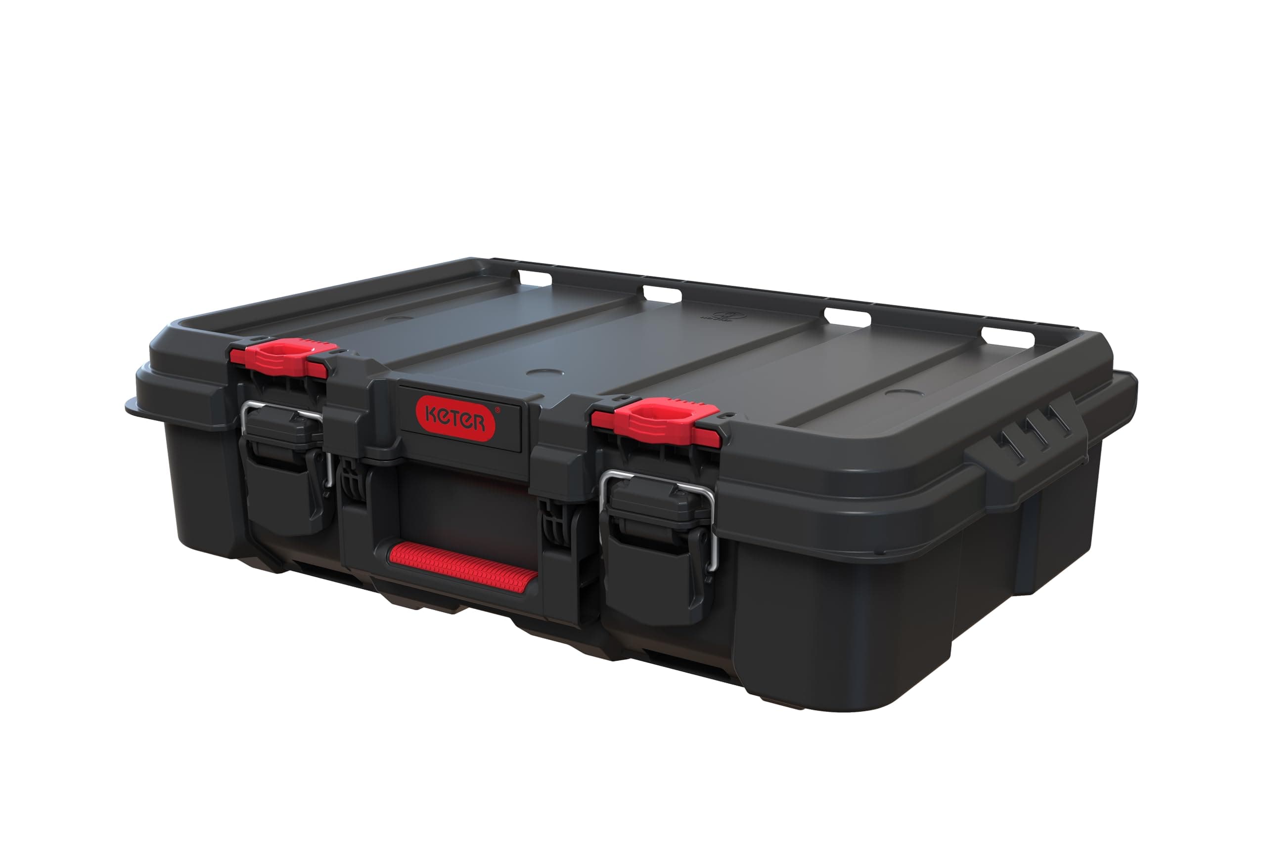 Stack n' Roll Modular DIY Power Tool Storage Case, Stackable, Lightweight, Durable, Water Resistant, Black