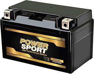 ExpertPower YTZ10S AGM Motorcycle Battery - 12V 8.6Ah 220 CCA Powersports Batteries for Vulcan 650 S, CD Shadow Deluxe, YFM35R Raptor ATV, Scooter, Riding Mowers, OEM Fit Replacement
