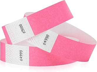 10,000 WristCo Neon Pink Tyvek Wristbands for Events - Tamper-Proof Design & Fluorescent Color Prevent Reuse Premium-Grade Bracelets for Hospital & Medical ID, Party & VIP Identification