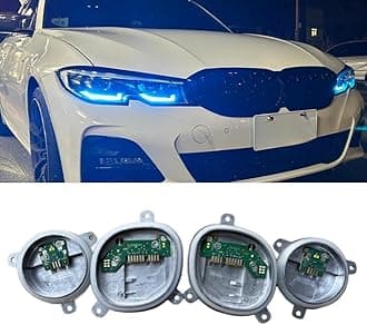 Yellow DRL Modules For 2019-2021 B-MW G20 G21 320i 330i 330e 330IX M340i M340iX S5A4A LED Headlight, Angel Eye DRL Turn signal Modules, 63118496133, 63118496137, 63118496138 (Ice Blue)