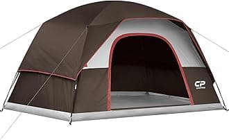 CAMPROS CP Tents for Camping 2/4/6 Person Tent Waterproof Windproof Double Layer Camping Tent, Easy Setup Dome Tent with Large Mesh Windows & Wider Door for Outdoor Camping & Hiking