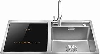 SD2F Stainless Steel Kitchen In-Sink Dishwasher Combination, Heavy Gauge Bowl Dish Sanitizing, Energy-saving Countertop Dishwasher (SD2F-P3L)