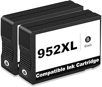 952XL Black Ink Cartridges 2 Pack Replacement for HP 952 XL Compatible for HP952 HP952XL Work with OfficeJet 8702 Pro 8710 8720 7740 8725 8210 8715 8740 7720 8730 8216 8700 8200 8716 Printers