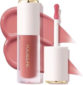 Silky Cream Liquid Blush,Leaving a Matte Dewy Makeup Look,Easy to Apply and Create a Natural Flush,Long Lasting and Lightweight Cheek Blush Face Makeup,SOFT SERVE