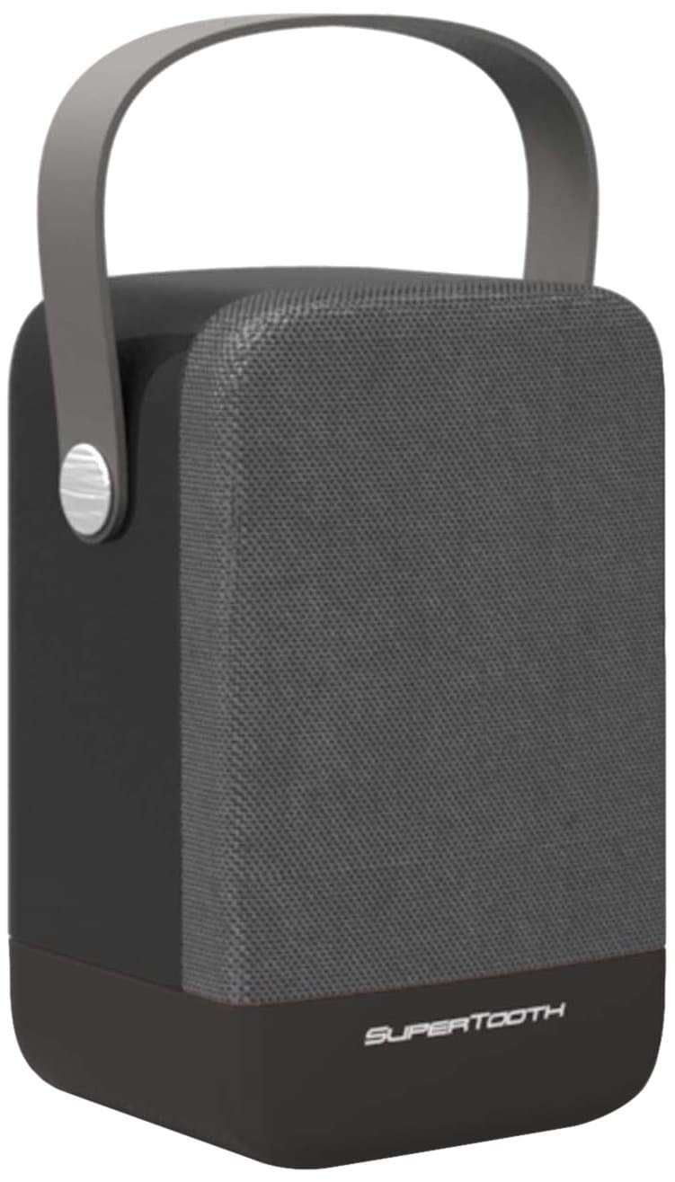SuperTooth D5 Wireless Bluetooth Portable Audio Speaker Compatible With Apple iPod, iPhone, iPad, Android Smartphone, Universal Tablet and Laptop Devices - Grey