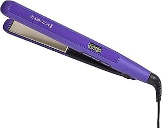 1" Flat Iron, Hair Straightener with Anti-Static Technology, 30-Second Heat Up & 60 Minute Auto Shut-Off, 30% Longer Ceramic Floating Plates, Titanium + Ceramic Coating
