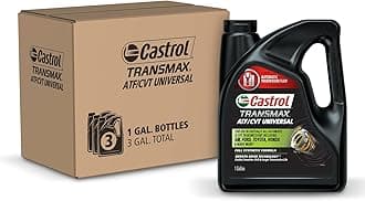Castrol Transmax ATF/CVT Universal Automatic Transmission Fluid, 1 Gallon (Pack of 3)
