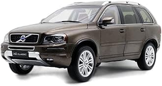 EMRGAZQD Scale Finished Model Car 1/18 For Volvo XC90 SUV Alloy Car Model Simulation Diecast Vehicles Collectible Ornament Display Miniature Replica Car(Chocolate)