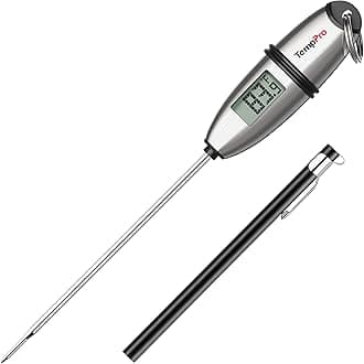 TP02S Digital Food Thermometer for Cooking Bread Baking Sourdough Liquids, Meat Thermometer Digital with Super Long Probe for Kitchen BBQ Yogurt Candy Making Accessory (Previously ThermoPro)