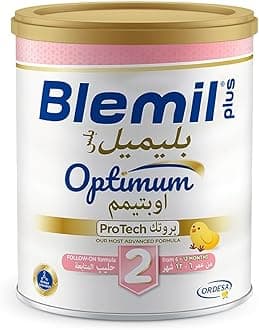 2 Optimum Protech Follow-On Formula Cow'S Milk Powder For Infant From 6 To 12 Months 400 G, White