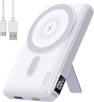 2026 Latest Magnetic Wireless Portable Charger Power Bank - 10000mAh 22.5W PD Fast Max Charging with Built-in LED Display, Magnetic Battery Pack for iPhone 17/16/15/14/13/12/Pro/Mini/Pro Max