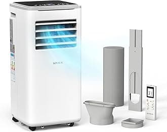 Bonnlo 9000BTU Portable Air Conditioner, 5-in-1 Air Conditioning Unit, Heater 7000BTU, Dehumidifier, Sleep Mode, Fan 2 Speeds - Remote Control and Digital Display, 24H Timer, with Window Kit